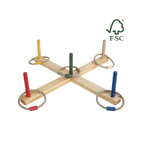 Lanzamiento de Aros de Madera FSC® – Juego de habilidad (Wooden Story)