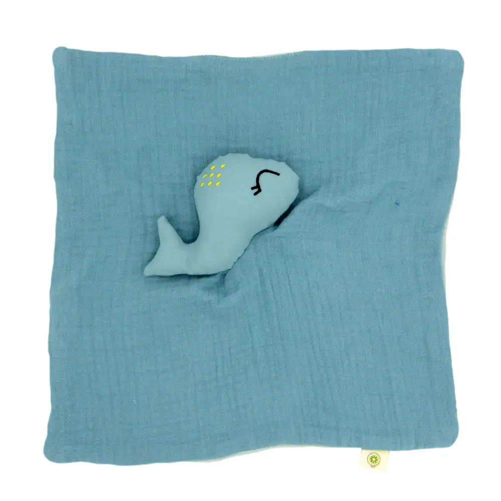 Doudou de Algodón Orgánico GOTS® - Ballena (Apunt Barcelona) - Imagen 3