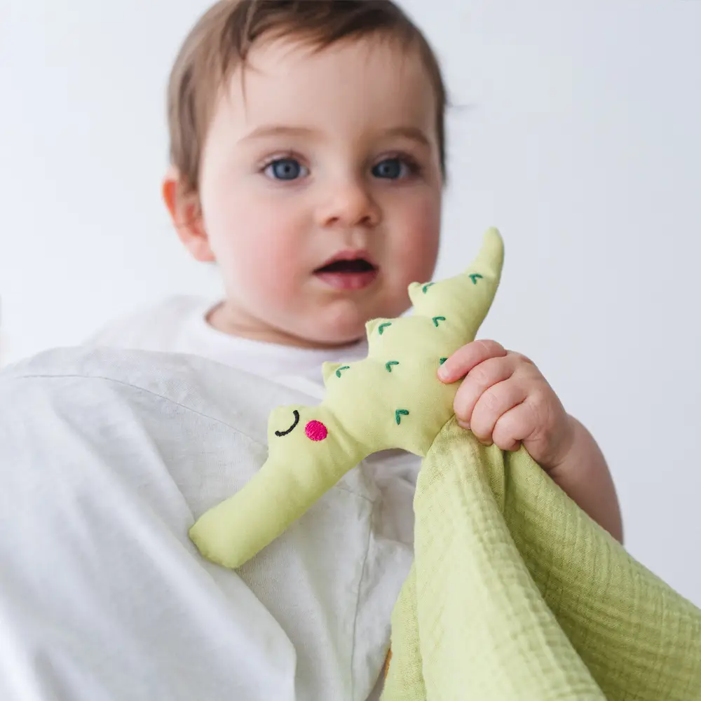 Doudou de Algodón Orgánico GOTS® - Cocodrilo (Apunt Barcelona) - Imagen 6