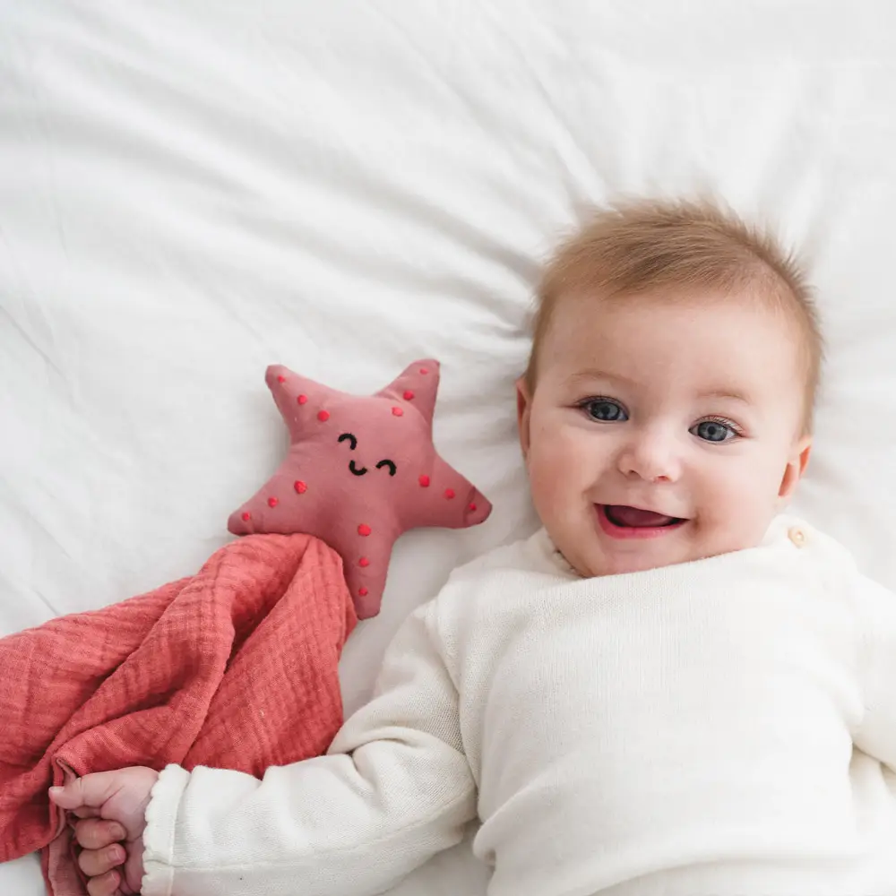 Doudou de Algodón Orgánico GOTS®- Estrella (Apunt Barcelona) - Imagen 3
