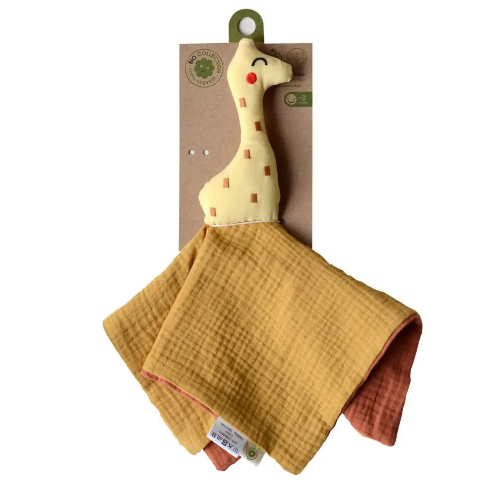 Doudou de Algodón Orgánico GOTS® - Jirafa (Apunt Barcelona) - Imagen 5